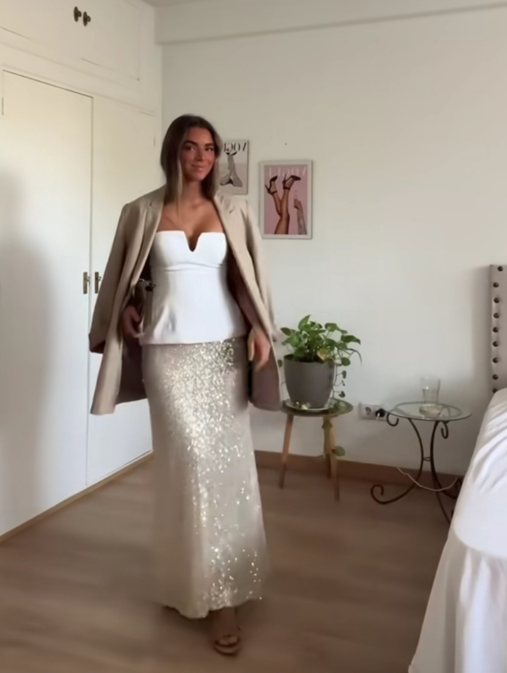 Zara Sequin Skirt
